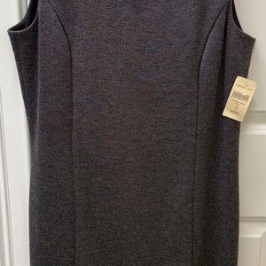 Coldwater Creek Charcoal Sleeveless Mini Dress